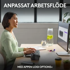 Logitech Wave Keys Trådlöst Ergonomiskt tangentbord