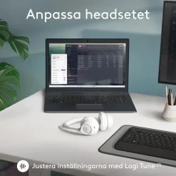 Logitech Zone 300 Trådlöst headset Off-white