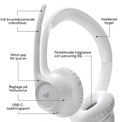 Logitech Zone 300 Trådlöst headset Off-white