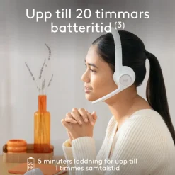 Logitech Zone 300 Trådlöst headset Off-white
