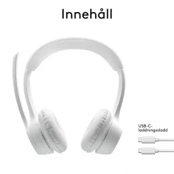Logitech Zone 300 Trådlöst headset Off-white