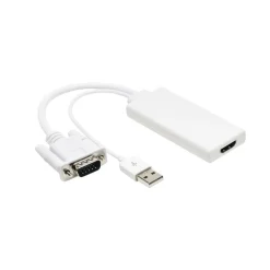 Luxorparts Adapter VGA till HDMI med ljud