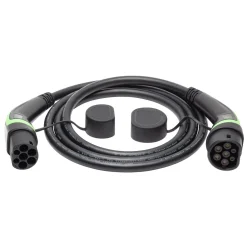 Luxorparts BEV Typ 2 Laddkabel för elbil 22 kW 3 fas 2,5 m