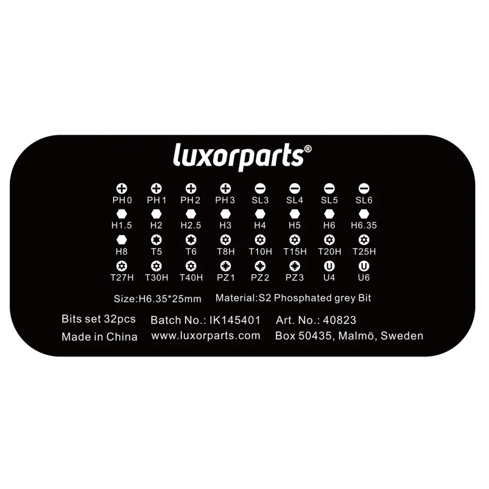Luxorparts Bitsset 32 delar