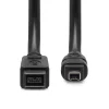 Luxorparts Firewire 800-kabel 9-pin till 4-pin