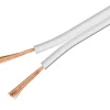Luxorparts Högtalarkabel OFC 0,75 mm² Vit 25 m