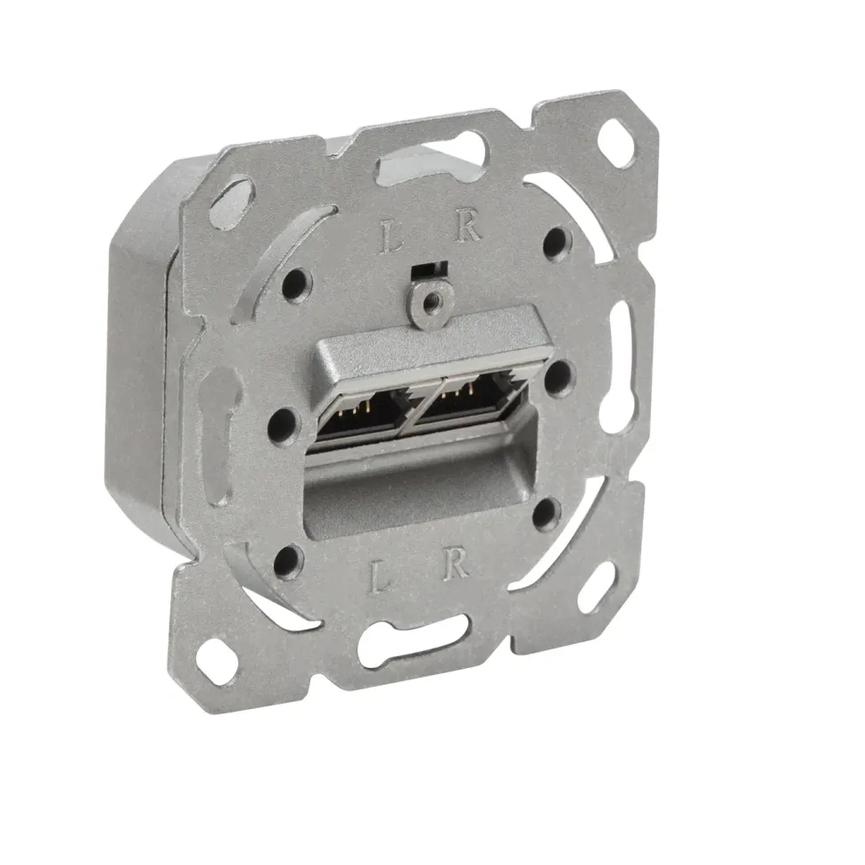 Luxorparts Infällt FTP-nätverksuttag Cat. 6 2-port