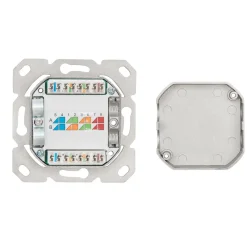 Luxorparts Infällt FTP-nätverksuttag Cat. 6 2-port
