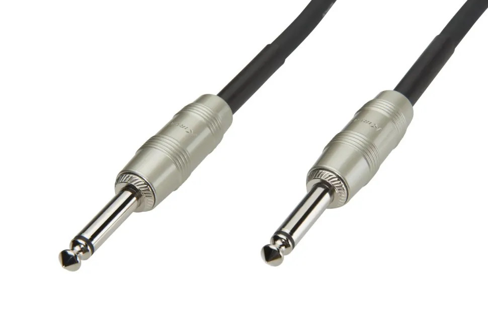 Luxorparts Instrumentkabel 6,3 mm 10 m, Svart