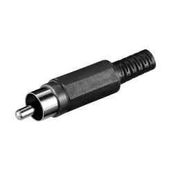 Luxorparts RCA-kontakt Hane Svart