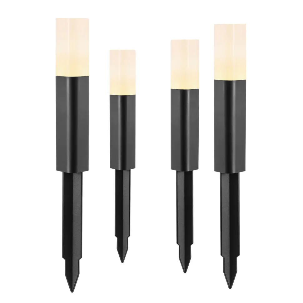 Luxorparts 125 Solcellsdriven pollare 4-pack