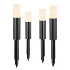 Luxorparts 125 Solcellsdriven pollare 4-pack