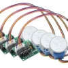Luxorparts Stegmotor med växellåda och drivare 4-pack