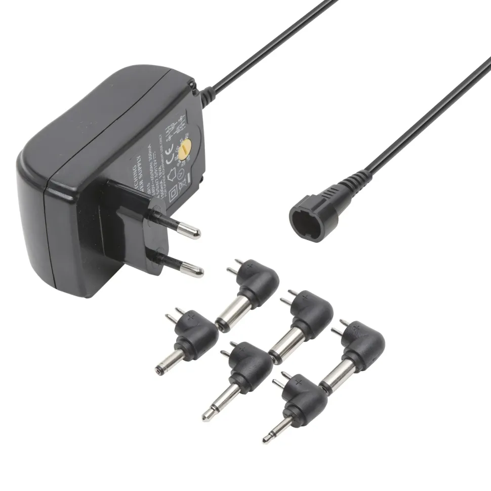 Luxorparts Ställbar nätadapter 3-12 V (DC) 18 W