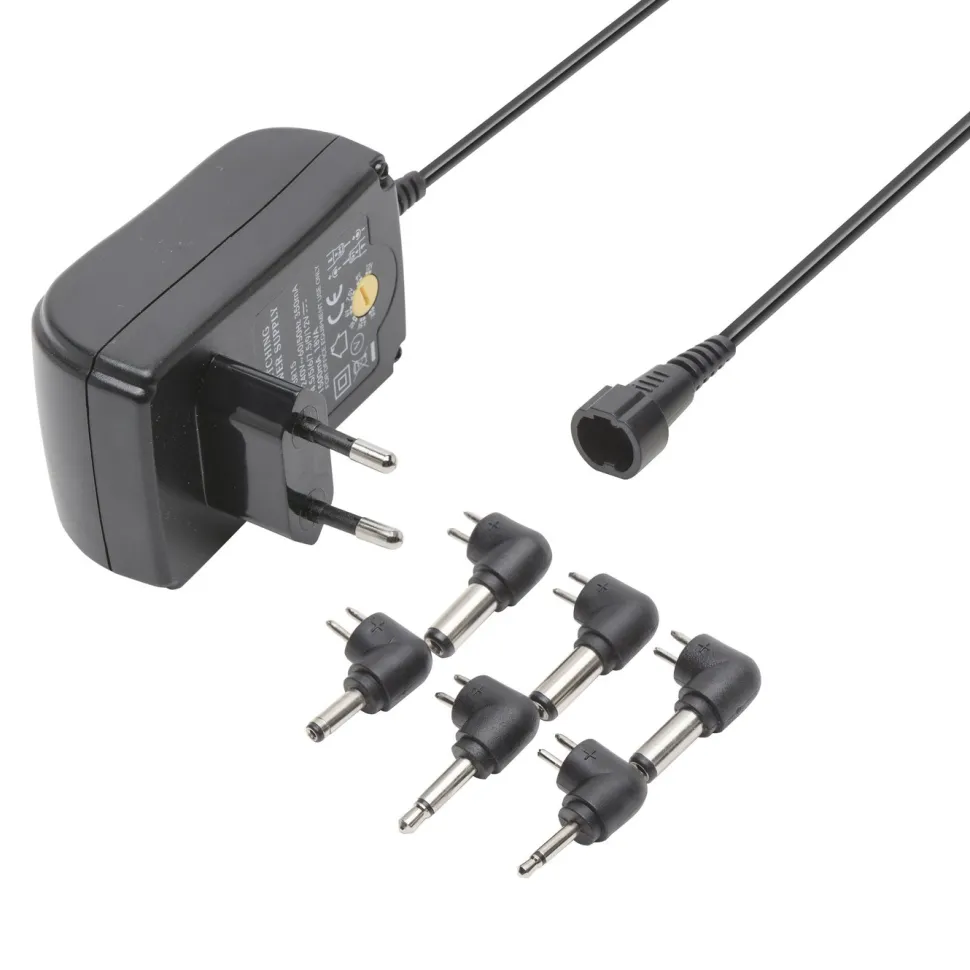 Luxorparts Ställbar nätadapter 3-12 V (DC) 18 W