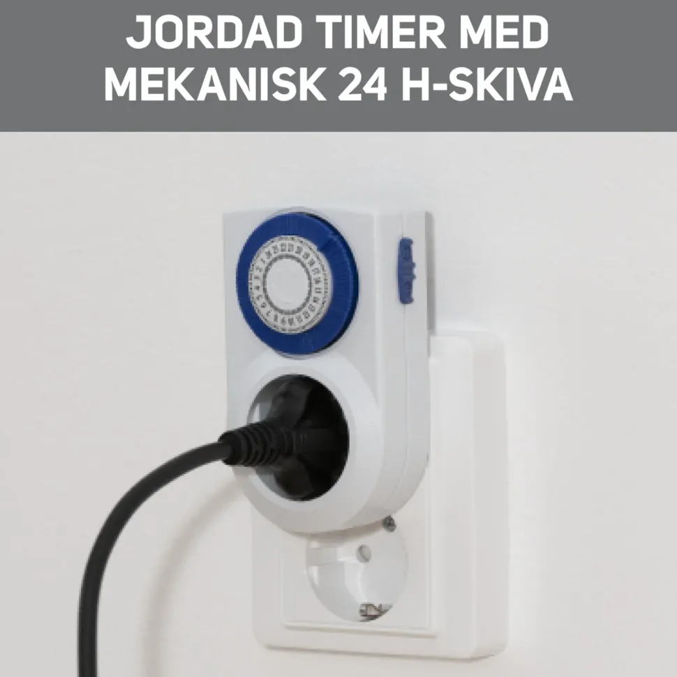 Luxorparts Timer 24 h Jordad 2-pack