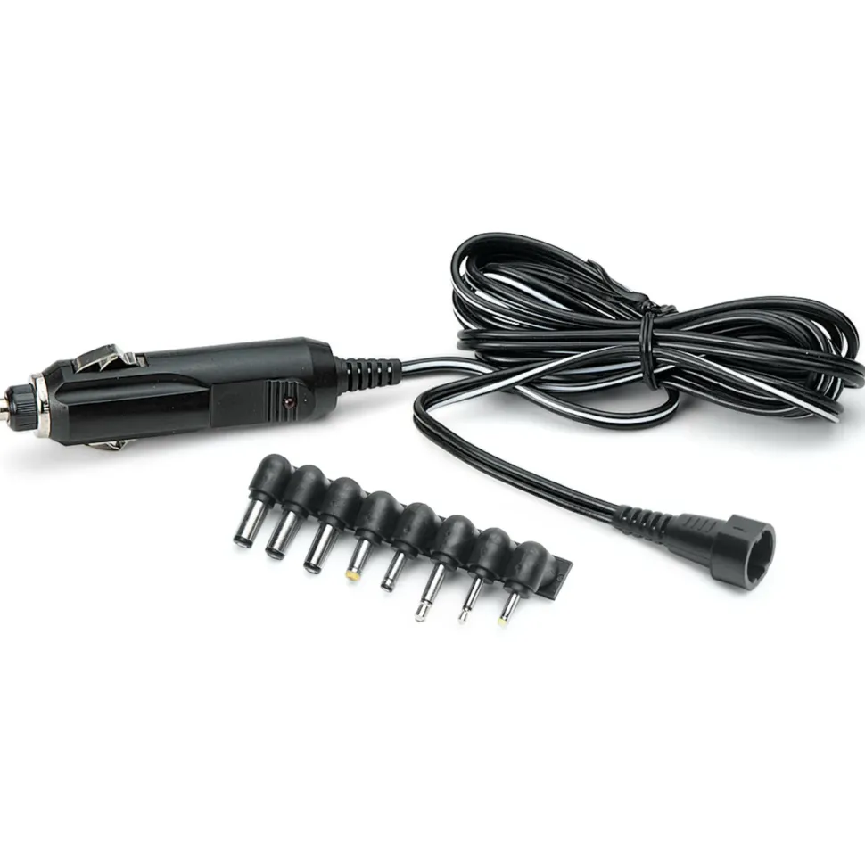 Luxorparts 12 V-adapter med 8 DC-pluggar 24W