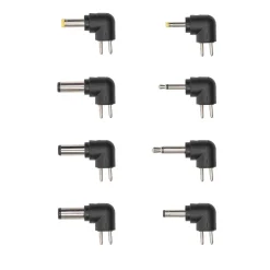 Luxorparts 12 V-adapter med 8 DC-pluggar 24W