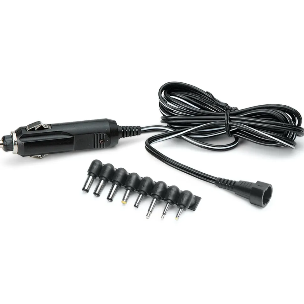 Luxorparts 12 V-adapter med 8 DC-pluggar 24W