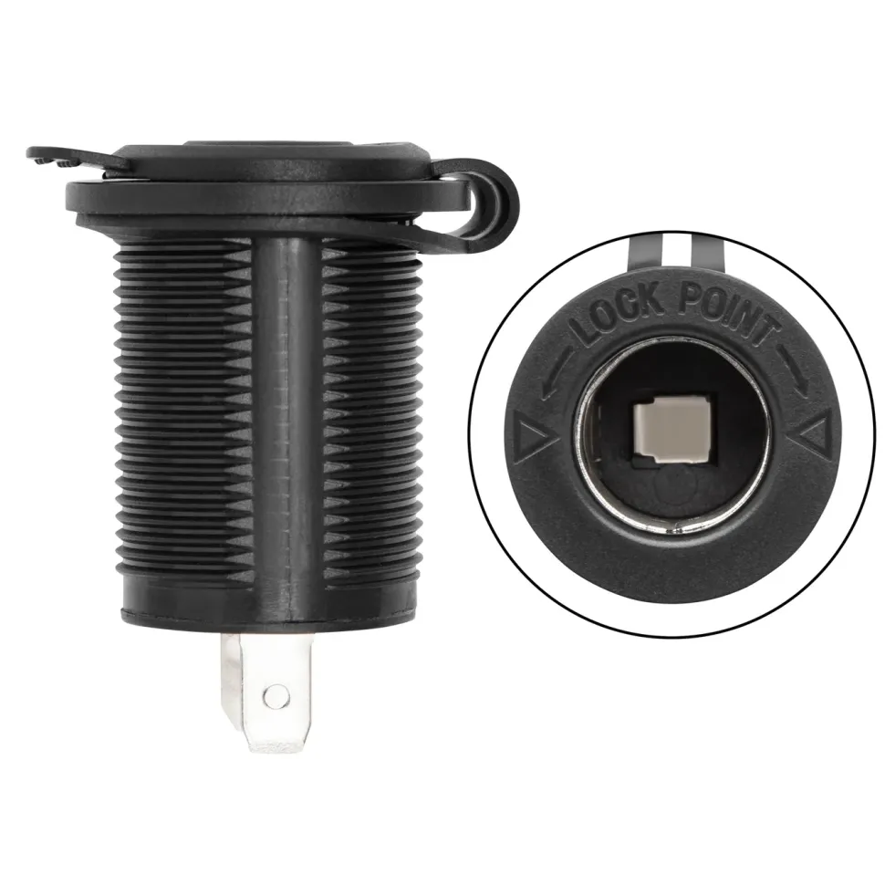 Luxorparts 12 V-uttag för panelmontage