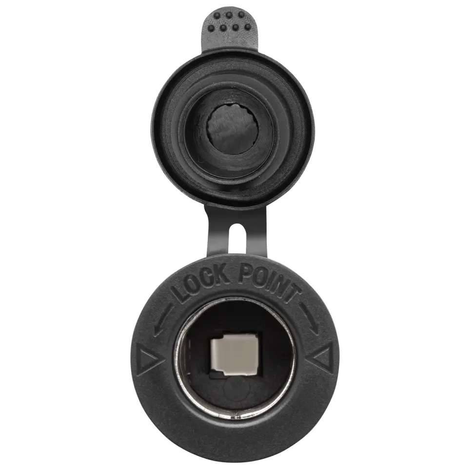 Luxorparts 12 V-uttag för panelmontage