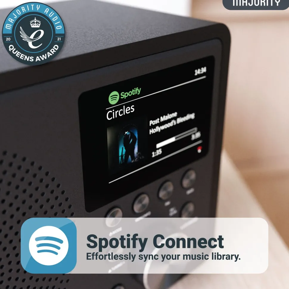 Majority Touro Internet Radio med Wifi och AM/FM