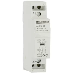 Malmbergs Installationskontaktor för DIN-skena 2-pol, 20A