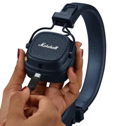 Marshall Major V trådlösa on-ear-hörlurar Midnight Blue