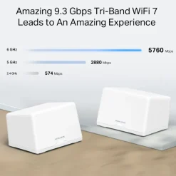 Mercusys Halo H47BE Mesh Wifi 7-system 2-pack