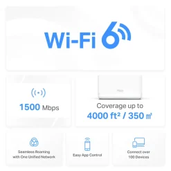 Mercusys Halo H60X Mesh Wifi 6-system 2-pack