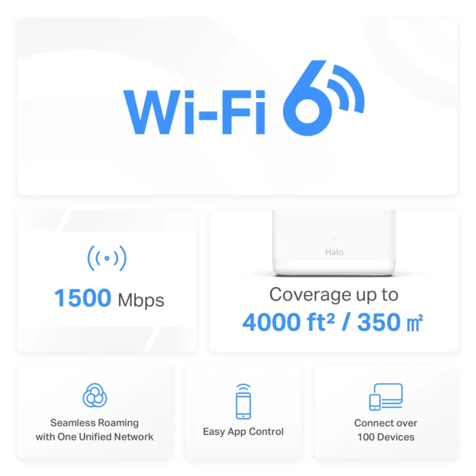 Mercusys Halo H60X Mesh Wifi 6-system 3-pack