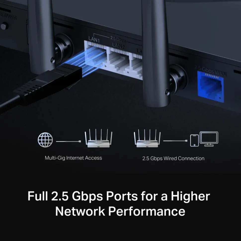 Mercusys MR47BE Tri-Band Wifi 7-router