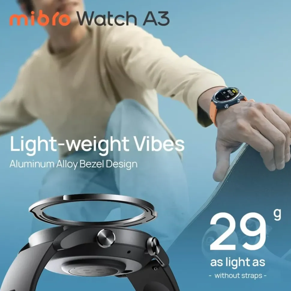 Mibro Watch A3 smartklocka Mörkgrå