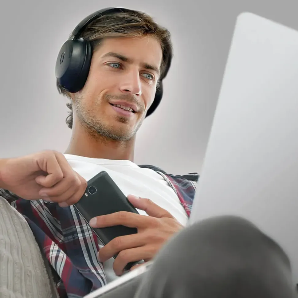 MIXX StreamQ Surround TV Trådlösa hörlurar