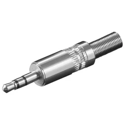 3,5 mm-kontakt hane i metall (stereo) v1