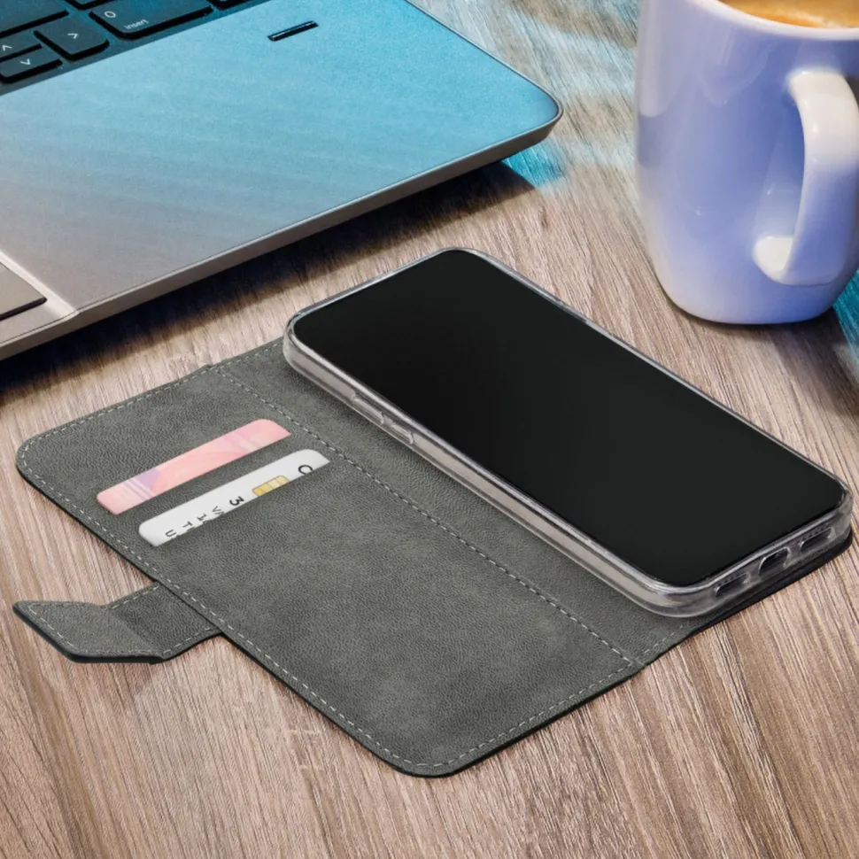 Mobilize Classic Gelly Wallet Book Case – Mobilskal för iPhone 15 Plus Svart