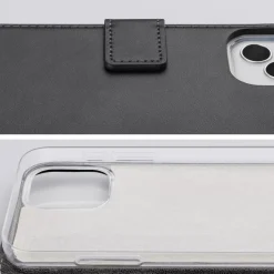 Mobilize Classic Gelly Wallet Book Case – Mobilskal för iPhone 13 Pro Max Svart