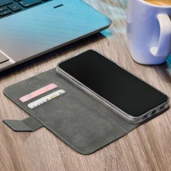 Mobilize Classic Gelly Wallet Book Case – Mobilskal för iPhone 15 Pro Max Svart