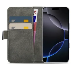 Mobilize Classic Gelly Wallet Book Case – Mobilskal för iPhone 16 Pro Max Svart