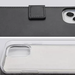 Mobilize Classic Gelly Wallet Book Case – Mobilskal för iPhone 16 Pro Max Svart
