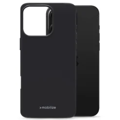 Mobilize Rubber Gelly Case – Mobilskal för iPhone 16 Pro Max Svart