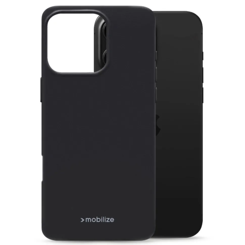Mobilize Rubber Gelly Case – Mobilskal för iPhone 16 Pro Max Svart