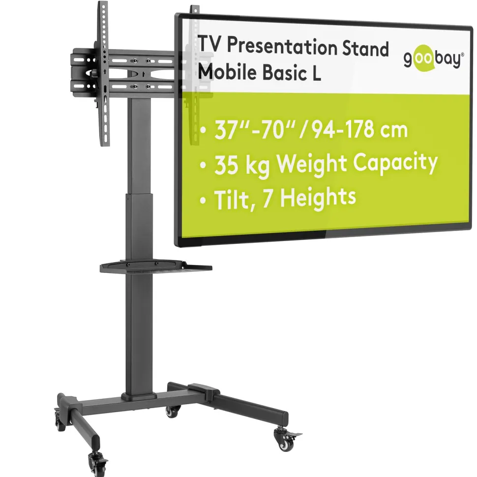 Mobilt tv-stativ för tv upp till 70"