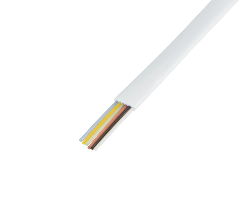 Modulkabel vit - 6 ledare
