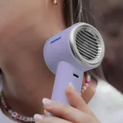 Momax Ultra Freeze bärbar fläkt med kylplatta Lila