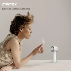 Momax Ultra Freeze bärbar fläkt med kylplatta Blå