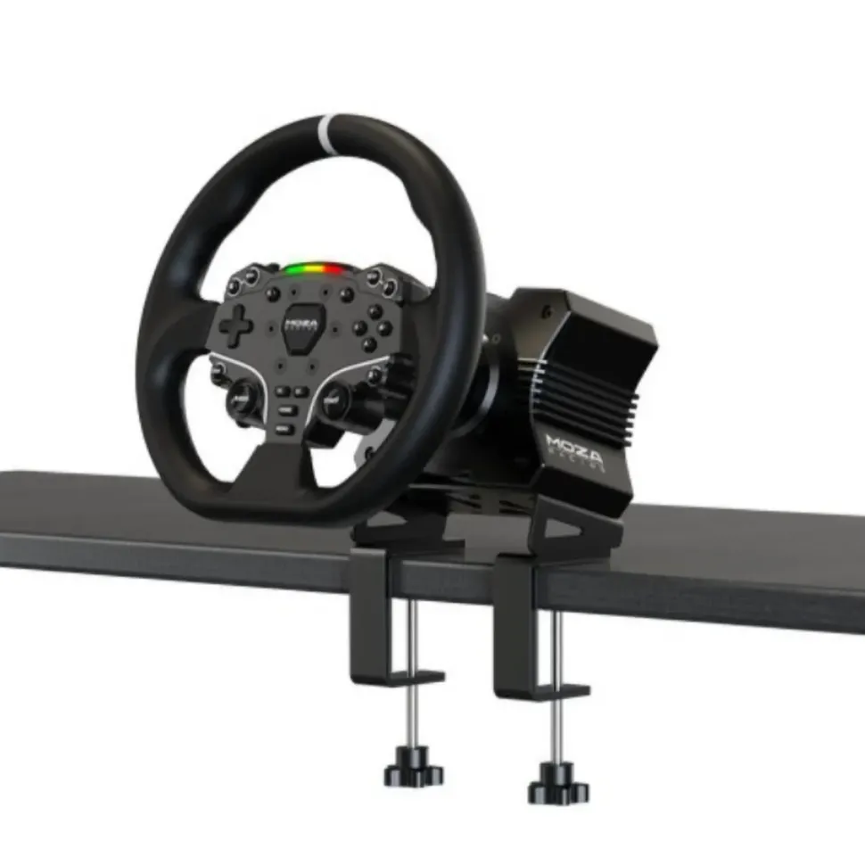MOZA Racing R5 racingsimulator med ratt och pedaler