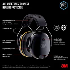 3M WorkTunes Connect trådlösa hörselkåpor