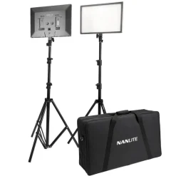 Nanlite LumiPad 25 LED-paneler med stativ 2-pack