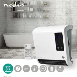 Nedis badrumsvärmare – 2000 W med fjärrkontroll